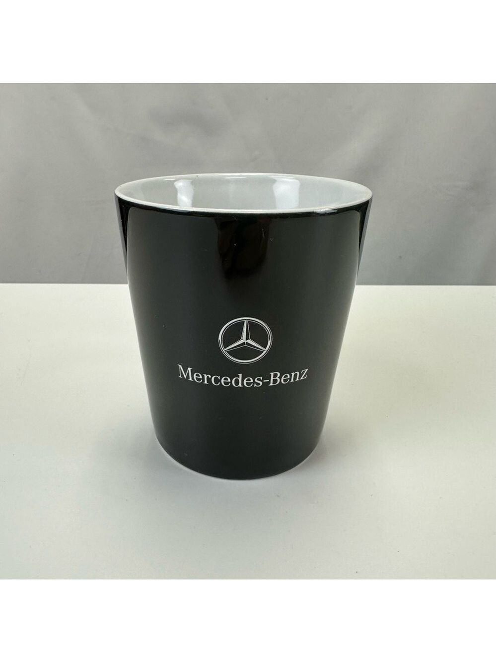 Mercedes logo Black Ceramic Mug